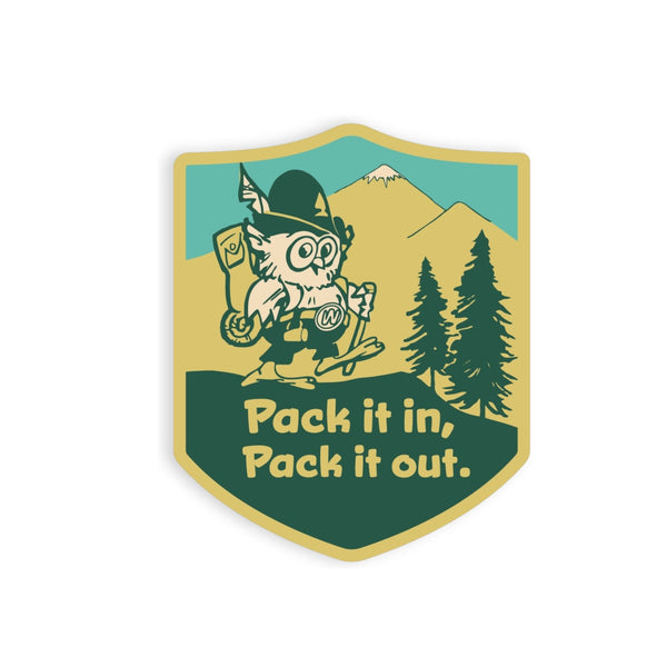 Pack It In, Pack It Out Sticker