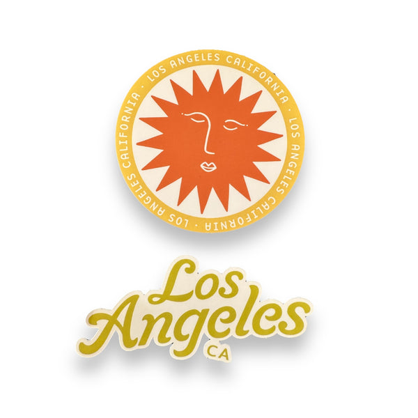 Los Angeles  Sunny California Sun Vinyl Stickers (Various)