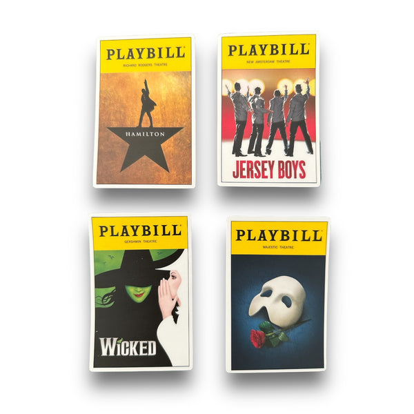 Broadway PlayBill Theater Stickers (Various Plays to Choose From)