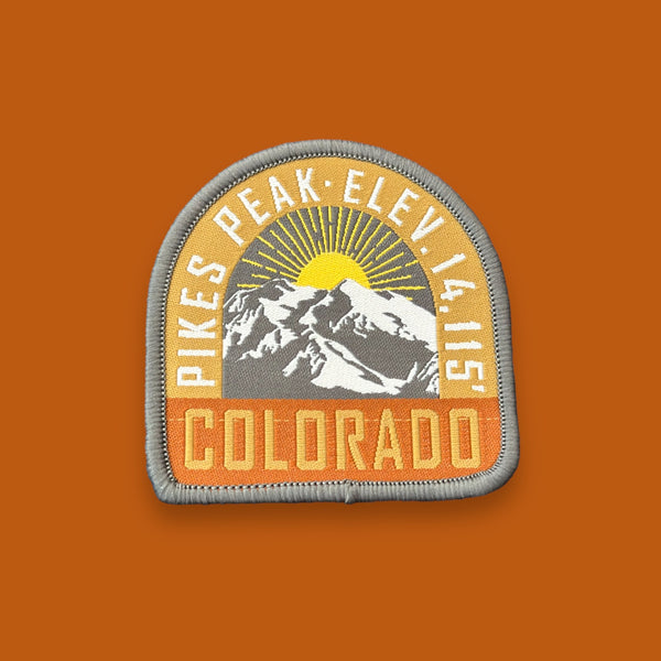 "Pikes Peak Colorado" Iron On Patch