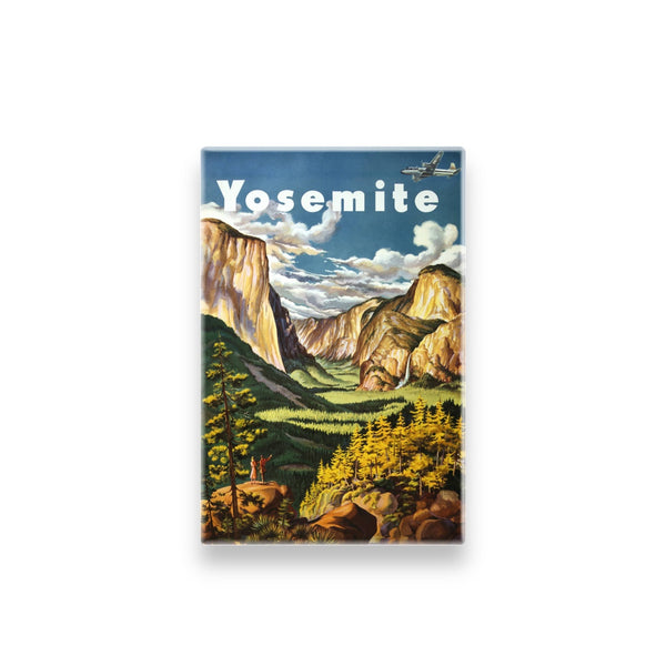 "Yosemite" Vintage Nature Travel Poster Reproduction Magnet