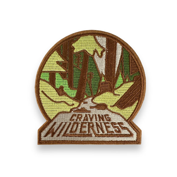 “Craving Wilderness” Large Embroidered Iron On Patch