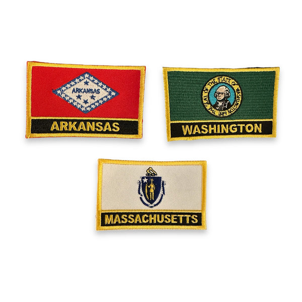 State Flag Embroidered Iron On Patches