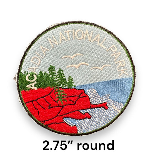 Acadia National Park Iron On Patch (Blue)