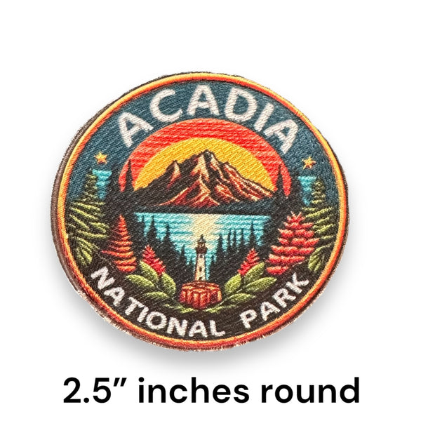 Acadia National Park Iron On Patch (Mountain)