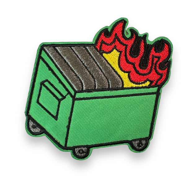 Dumpster Fire Iron On Patch