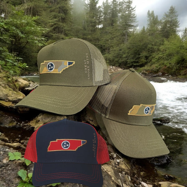 “Great Smoky Mtns” National Park Tennessee Snapback Caps