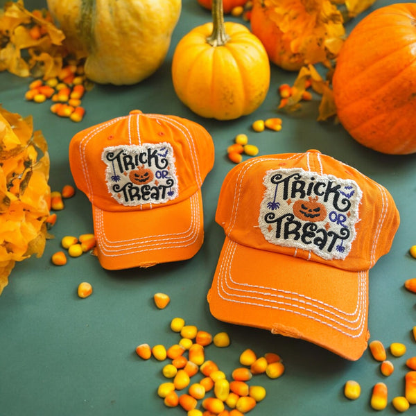 “Trick or Treat” Cotton Ball Cap