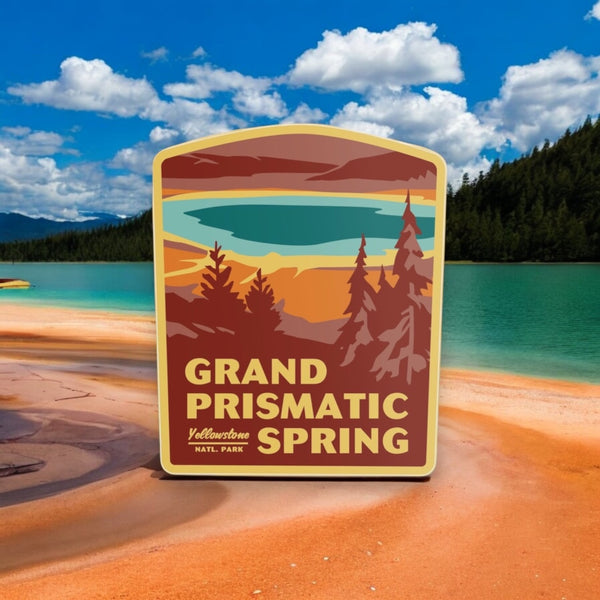 Grand Prismatic Spring, Yellowstone Vinyl Sticker