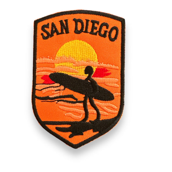 San Diego Surfer Iron On Patch