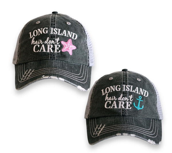 “Long Island Hair, Don’t Care” Cap