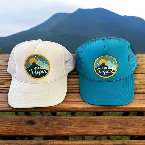 "Road Trippin" Unisex Foam Trucker Hat (Various Colors)