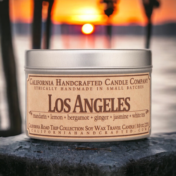 Los Angeles All Natural Soy Wax--Travel Tin or Jar Artisan Candle