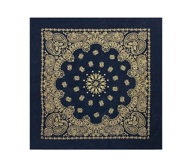 Metallic Navy Bandana