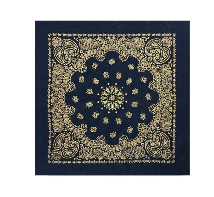 Metallic Navy Bandana