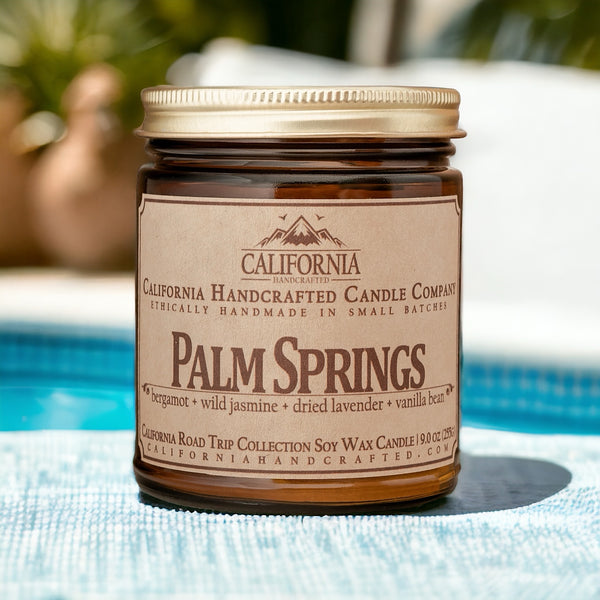 Palm Springs All Natural Soy Wax Candle-Travel Tin or Jar Artisan Candle