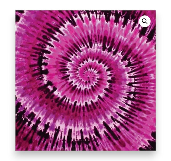 Pink Tie Dye Swirl Bandana