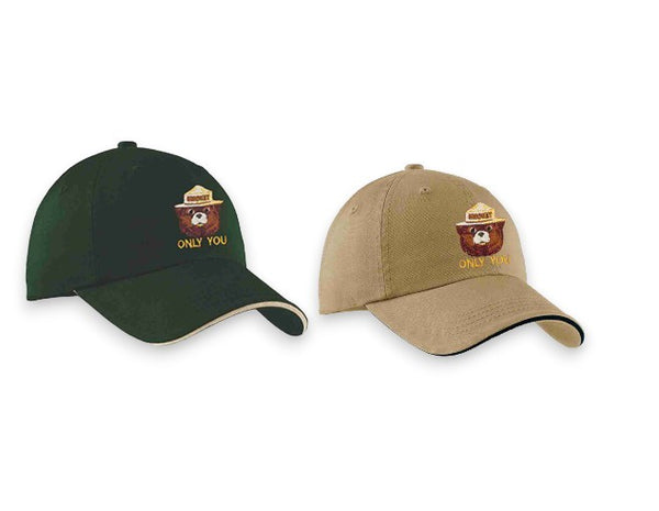 Twill Smokey Bear Embroidered Caps (SALE)