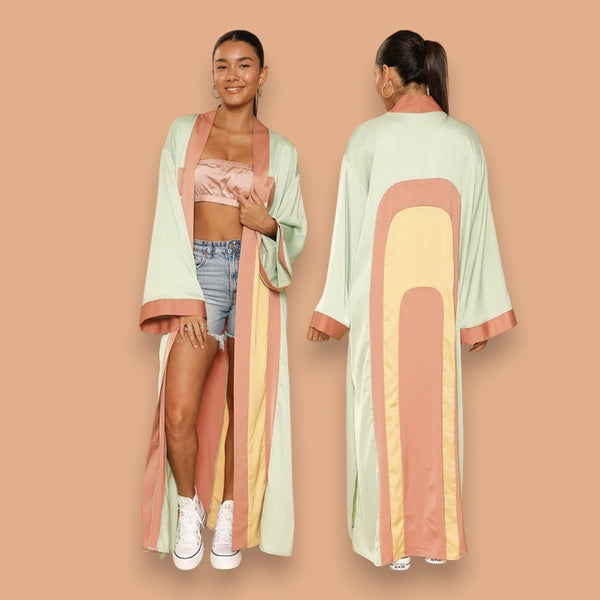 Retro Arch Long Kimono (CLEARANCE )