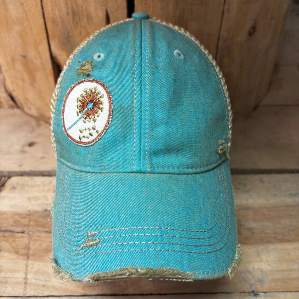 Dandelion Distressed Vintage Cap