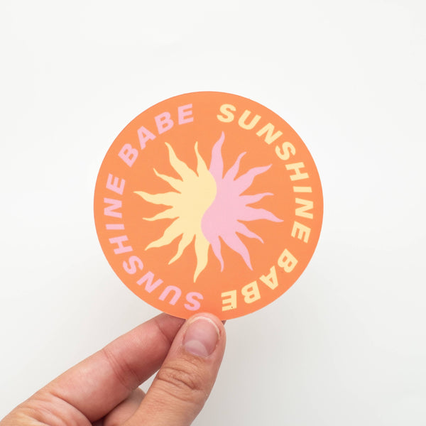 "Sunshine Babe" Vinyl Sticker