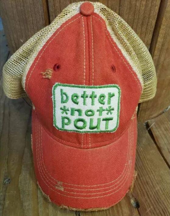 “Better Not Pout” Holiday Cap