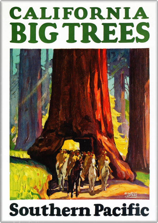 "California Big Trees - Magnet Southern Pacific" Vintage Ad Reproduction