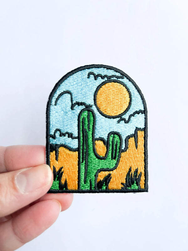 Saguaro Cactus National Park Embroidered Iron-On Patch