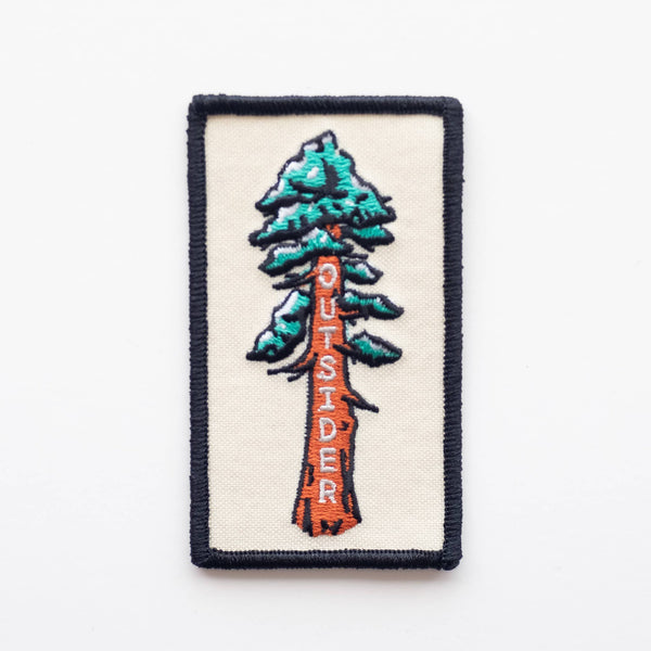 Outsider Sequoia Tree Embroidered Iron on Patch