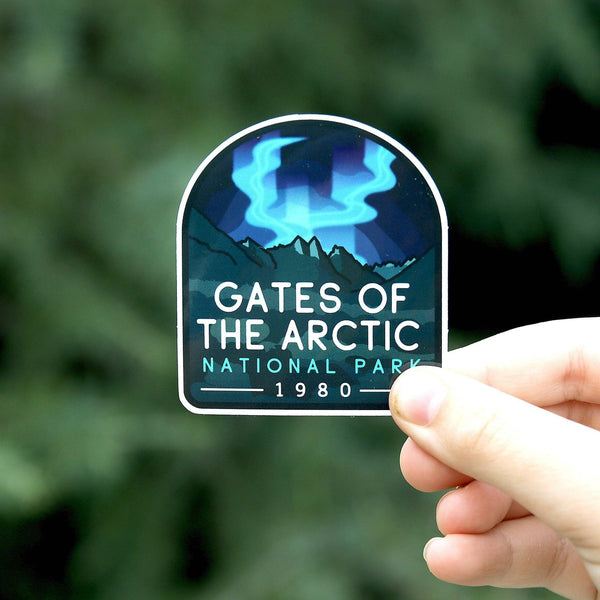 "Gates of the Arctic National Park" Waterproof Vinyl Sticker