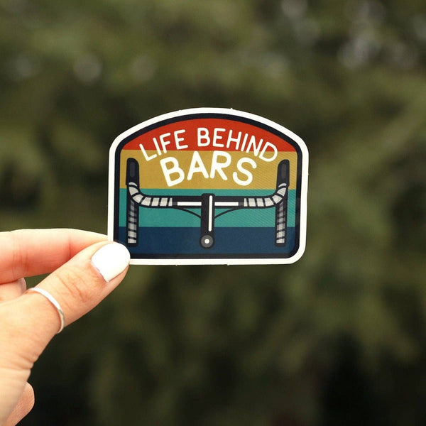 "Life Behind Bars" Cyclist Decal Sticker