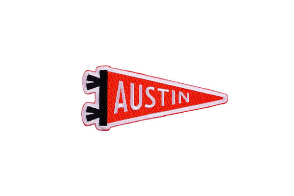 "Austin" Pennant Embroidered Patch