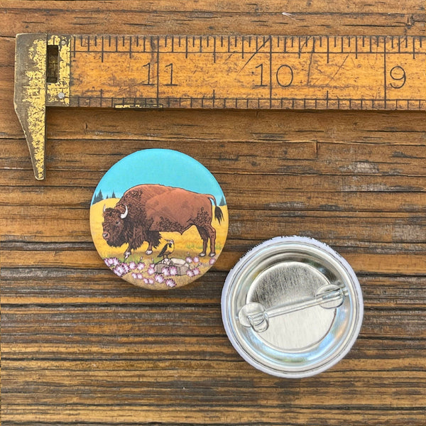 Buffalo Button Pins