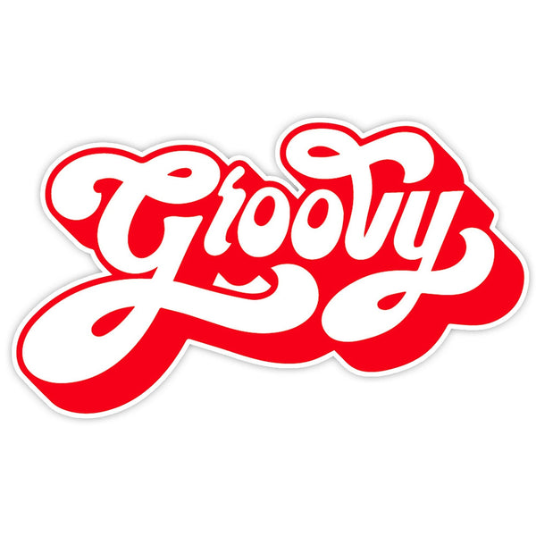 "Groovy" Vinyl  Sticker