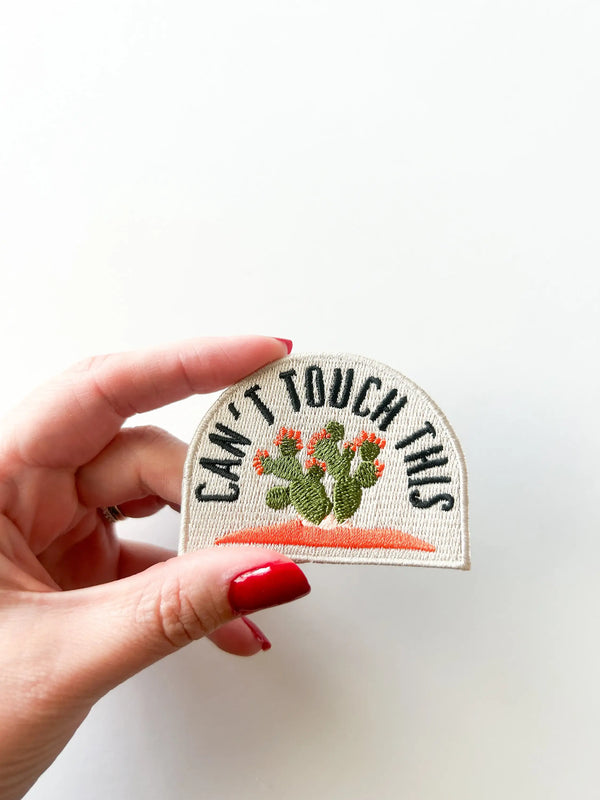 "Can't Touch This" Iron On Patch Western Cowboy Cowgirl