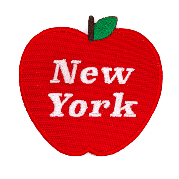 New York Apple Iron On Patch