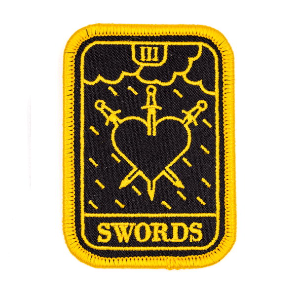 Three of Swords Tarot Patch