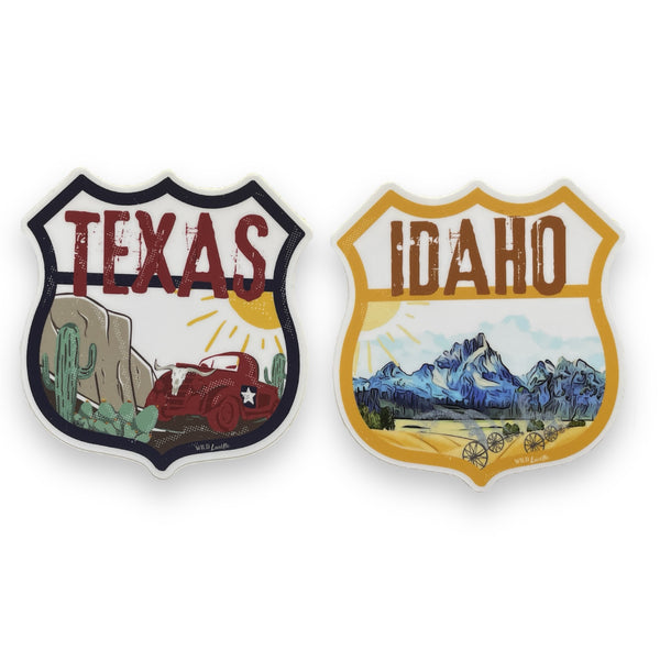 Tahoe, Texas, Utah, Idaho, Sticker Decals (CLEARANCE)