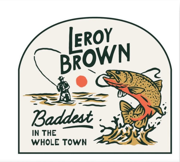 Leroy Brown (Vinyl Fishing Sticker)