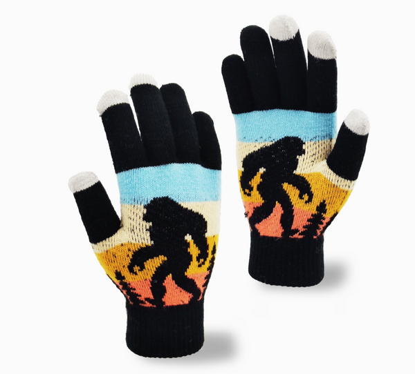 Sasquatch Shadows Knit Gloves