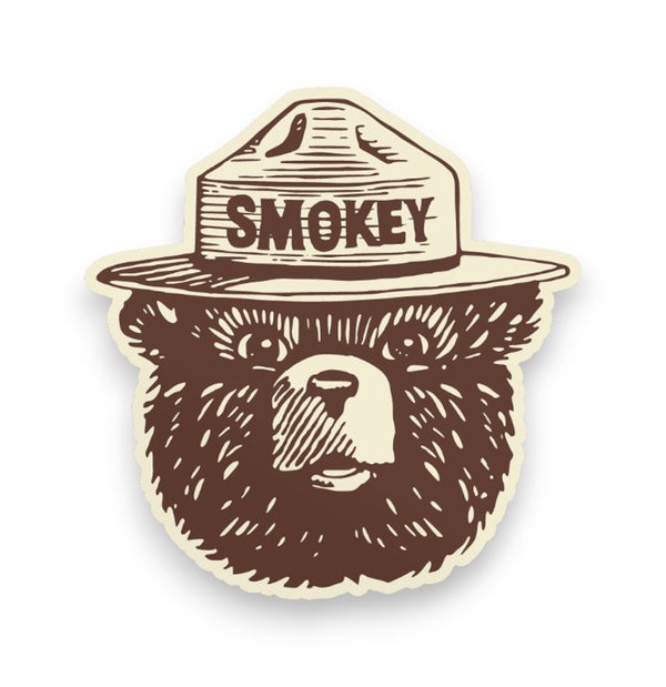 Smokey Bear Logo Sticker