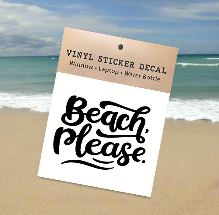 Beach Please Sticker