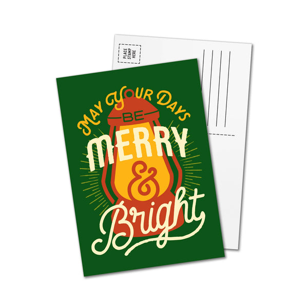 Merry & Bright Postcard